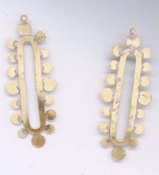 Boho Brass Hoop Earrings