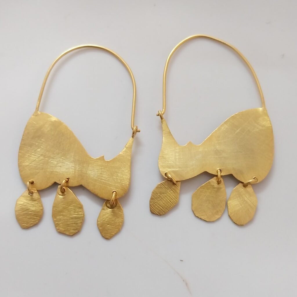 Brass earring BRJE-1010